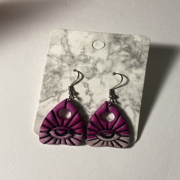 Pink Planchette Earrings